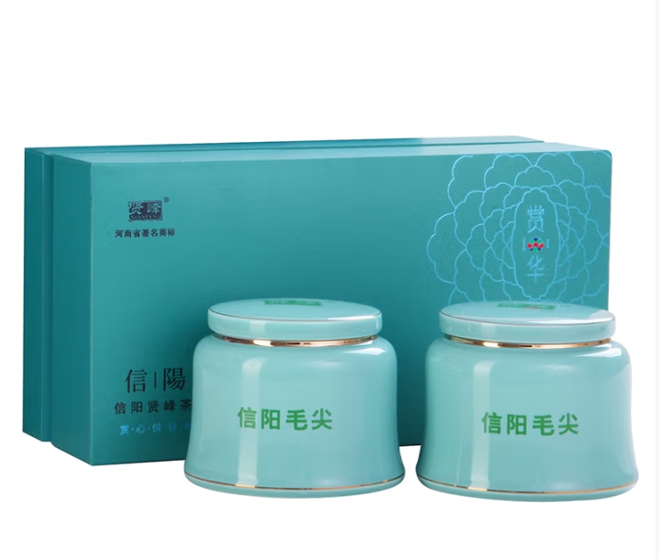 賢峰信陽(yáng)毛尖賢峰茶葉綠茶明前雪芽150克禮盒鎮(zhèn)店之寶